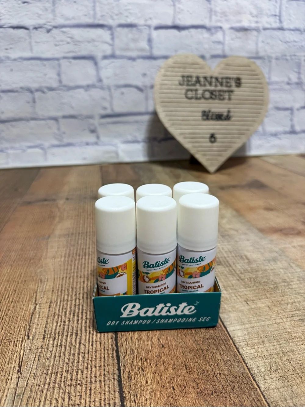 Batiste Dry Shampoo Tropical Exotic Coconut scent travel size 6 pack